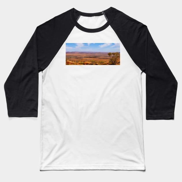 Flinders Ranges Wonoka Hill_9386A-PANO Baseball T-Shirt by seadogprints